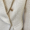 Fall Winter Nice Designer Blazer Women's Double Breasted Lion Buttons Shawl Collar Thick Tweed Jacket