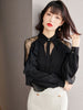 High-Quality Plaid Chiffon Shirt Women's Thin Section 2023 Spring And Autumn Top Elegant Temperament Small Shirt