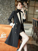 Red Khaki Black Women Blazer Casual Ladies Long Jacket Coat For Autumn Winter Wear