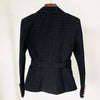 High-Quality Retro Designs Women Textured Blazer with Belt Chic Popular Quality Female Bodycon Coat