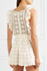 High Quality Self Portrait Dress 2022 Women Summer A-line Hollow Out Lace Dress High Waist Sleeveless Beach Dress