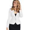 High Quality Spring Autumn Women Blazer Long Sleeve Turn Down Collar Wear to Work Business Office Womens Tops Outwear Jacket