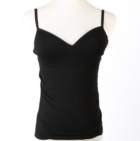 High Quality Summer Style M L Size Modal Wireless Spaghetti Strap Room Basic Camis Female 6 Color Tank Top Women