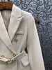 Tweed Wool Sets 2022 Autumn Winter Jacket Set Women Wool Blend Wool Blazer Coats+Mini Woolen Skirt Sets Two Piece