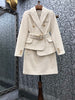 Tweed Wool Sets 2022 Autumn Winter Jacket Set Women Wool Blend Wool Blazer Coats+Mini Woolen Skirt Sets Two Piece