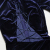 Velvet Long Sleeve Hollow Out Sexy Dress Women O-neck Bandage High Split Dress Female Party Club Vintage Dress