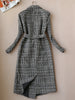 Winter Women's Suits Skirt Set 2023 Temperament Slim Wool Long Ladies Coat Jacket Slim Skirt Two-piece