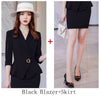 Women Office Skirt Suit Two Piece High-end Summer 2023 Classic Mid Sleeve Professional Ladies Jacket Slim Skirt
