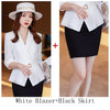 Women Office Skirt Suit Two Piece High-end Summer 2023 Classic Mid Sleeve Professional Ladies Jacket Slim Skirt