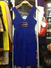 High Quality Women's Elastic Knitted White HL Deep-V Sleeveless Sequined Tassel Bandage Dress Celebrity Sexy Party Dress