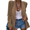 Women's Jacket 2023 Casual Long Sleeve Shoulder Pad Suit Blazer Jacket Women Sexy Green Blazer Outfit Office Ladies
