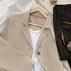 High Street Casual Blazers Women Korean All-match Spring Short-style Tender Ins Popular Solid Suits Social Streetwear OL