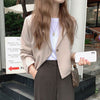 High Street Casual Blazers Women Korean All-match Spring Short-style Tender Ins Popular Solid Suits Social Streetwear OL