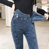 High Street Push Up Black Denim Pants Mujer Low Waist Skinny Pencil Pants Femme Super Stretch Slim Soft Comfort Jeans
