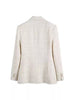 High Street Turn-down Collar Double Breasted Button Solid