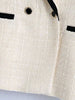 High Street Turn-down Collar Double Breasted Solid