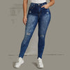 High Waist Butt Lifting Skinny Women Jeans Ripped Ultra Stretch Women Denim Pencil Pants