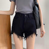 High Waist Denim Shorts Women Summer  Pocket Tassel Hole Ripped Jeans Short Female Femme Short Pants