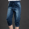 High Waist Jeans Woman Stretch Summer Denim Pants Trousers Plus Size 5XL Capri Jeans For Women Short Harem Pants Female C4553