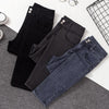 High Waist Jeans Women 2022 Casual Streetwear Slim Black Blue Gray Jeans Vintage Stretch Denim Pencil Pants Women