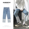 High Waist Jeans Women Denim Summer Chic Ankle-Length Design Ladies Trouser All-match Solid Korean Loose Teens Streetwear Washed