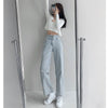 High Waist Loose Comfortable Jeans For Women Streetwear Fashionable Straight Pants Mom Jeans Washed Boyfriend Jeans