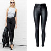 High Waist PU Imitation Leather Jeans Women Black Elasticity Skinny Jeans Femme Push Up Slim Vaqueros Mujer Pencil Pants