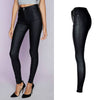 High Waist PU Imitation Leather Jeans Women Black Elasticity Skinny Jeans Femme Push Up Slim Vaqueros Mujer Pencil Pants