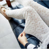 High Waist Sexy Women Spring Summer 2022 Lace Hollow Out Ankle-Length Leggings Female Thin New Elastic Lace Slim Leggings CQ1483