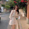 High Waist Shorts Suit Outfits Women's Summer Outfits Long Lantern Sleeve Shirt Casual Loose Two Piece Set Clothing