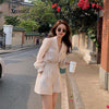 High Waist Shorts Suit Outfits Women's Summer Outfits Long Lantern Sleeve Shirt Casual Loose Two Piece Set Clothing