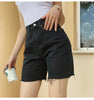 High Waist Slim Denim Shorts Bermuda Plus Size Woman Tassel Tight Five-point Denim Shorts Washed Sexy Female summer
