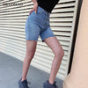 High Waist Slim Denim Shorts Bermuda Plus Size Woman Tassel Tight Five-point Denim Shorts Washed Sexy Female summer