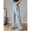 High Waist Wide Leg Straight Loose Extra Long Jeans for Women XS S M L XL