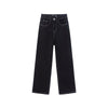 High Waist Women Jeans Vintage Washed Classic Black Casual Baggy Straight Denim Trouser Mom Korean Autumn Denim Pants