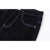 High Waist Women Jeans Vintage Washed Classic Black Casual Baggy Straight Denim Trouser Mom Korean Autumn Denim Pants