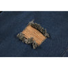 High Waist Women Ripped Jeans Streetwear Causal Straight 2022 Summer Long Pants Baggy Blue Versatile Denim Trouser