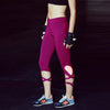 High Waist Women Sporting Leggings Sexy Bandage Mid Calf Leggins Fitnes Gymnastics Active Pants 6 Candy Color Solid Jeggings