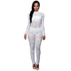 High-end Custom Black/White/Golden Sequin Jumpsuit 2022 Fall Womens Long-sleeve High Stretch Party Club Bodycon Rompers