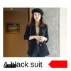 High-end Jacket Plus Size Autumn and Winter Slim Single-breasted Ladies Office Suit Temperament Long-sleeved Suit Female