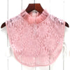 High-end multicolor classic bow tie Hollow Lace Embroidery Floral apricot square collar sweater Detachable collars Women