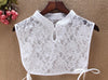 High-end multicolor classic bow tie Hollow Lace Embroidery Floral apricot square collar sweater Detachable collars Women