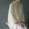 High grade cotton hemp tea dress women's 2022 slim temperament medium length forest robe ethnic style dress 0403