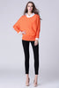 High quality Bat's-wing-sleeve girl sweater Women Sexy Split Knitted  Autumn O -Neck Collar Pullovers Knitwear