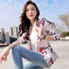 High-quality Blazer Jacket Office Lady Small Suit Business Formal Wear Seven-point Sleeve Short Print Women's Suit Jacket Y88