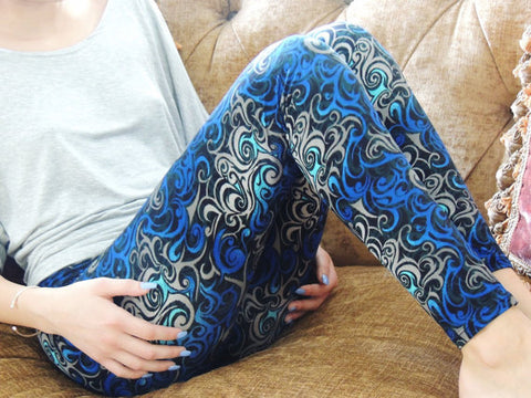 High quality Large elastic Womens Leggings Geometric Printed Fitness Pants Workout Leggings female leggins WAIBO BEAR