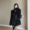 Women Sequins blazer 2023 Sexy Long sleeve Female jacket set Club Notched coat Spring Autumn INKEO 1O075