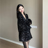 Women Sequins blazer 2023 Sexy Long sleeve Female jacket set Club Notched coat Spring Autumn INKEO 1O075