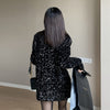 Women Sequins blazer 2023 Sexy Long sleeve Female jacket set Club Notched coat Spring Autumn INKEO 1O075