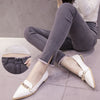 High quality cotton denim jeans woman autumn stretch slim pants skinny trousers female bottom split long pants sheath slim pants